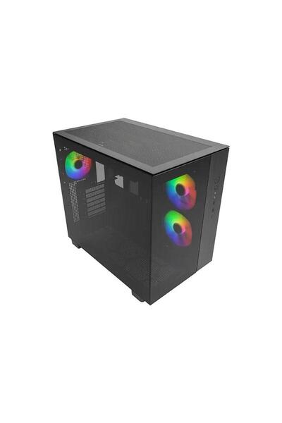 MONTECH Case King 65 Pro, Μεσαίος Πύργος, σκληρυμένο γυαλί (Μαύρο)