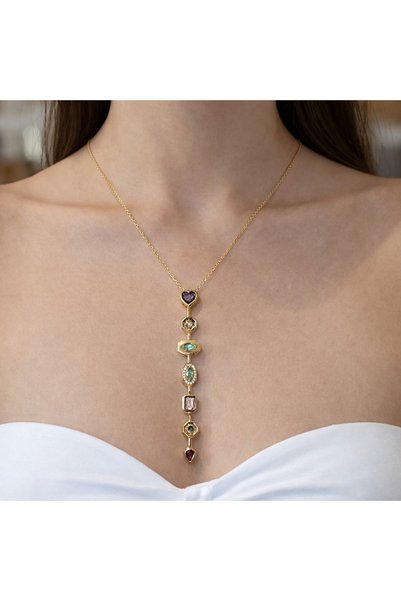 TAUPE Bijoux Queen2 Minimal Pendant Necklace in Different Colors and Shapes