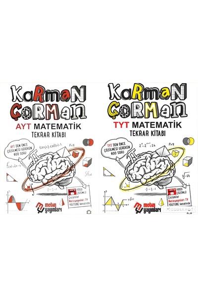 Metin Yayınları 2026 TYT AYT Matematik Tekrar Kitap Seti | Karman Çorman