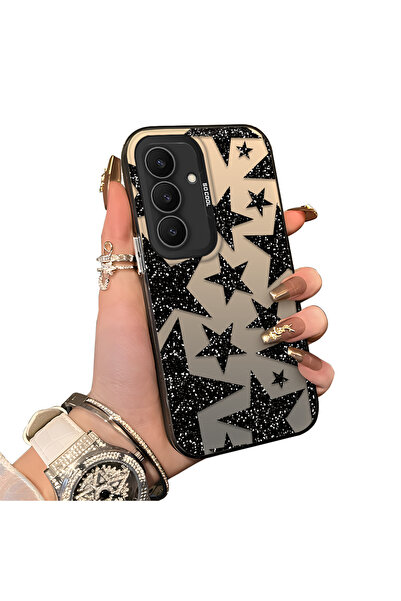 ucuc Samsung Galaxy S25 FE Uyumlu Sert Akrilik Arka Silikon Kenar Lens Koruma...