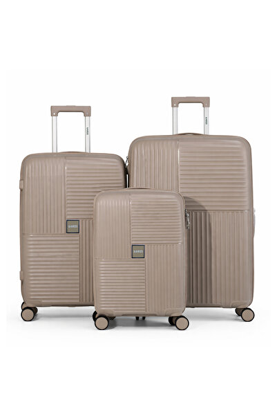 Kairos Luggage Set 3-Piece Polypropylene (20″/24″/28″) Carry-On & Checked Sui...