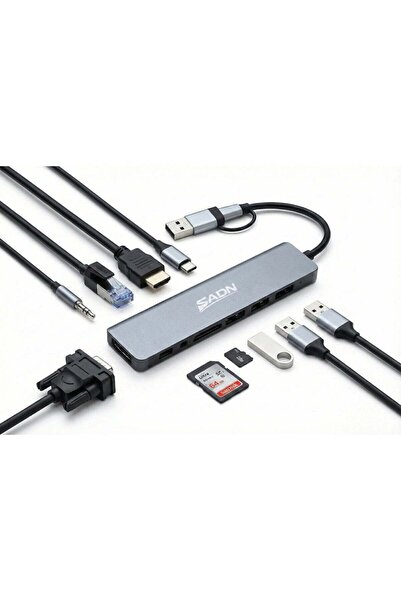 Sadn 8-in-1 USB-C Hub & Docking Station