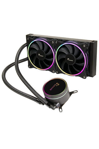 Inter-Tech Iceman LC-240 CPU Cooler with aRGB lighting (Black)