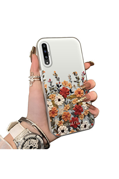 ucuc Samsung Galaxy A50/A50S/A30S Uyumlu Sert Akrilik Arka Silikon Kenar Lens...