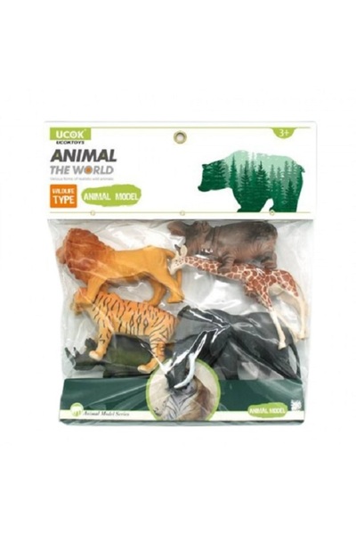 Noname Set 6 figurine Animale Salbatice, 20 cm