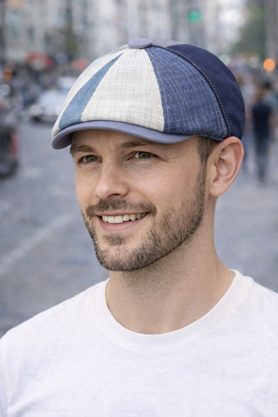 PaminBags Aksesuar Linen Piece Patchwork Beckham Peakyblinders Cap Hat