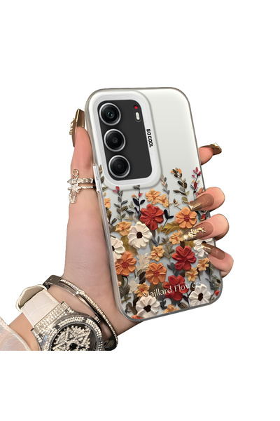 ucuc Tecno Camon 40 Uyumlu Sert Akrilik Arka Silikon Kenar Lens Koruma Kılıf ...