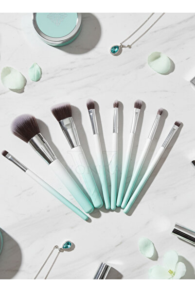 Yallabena 10-Piece Professional Makeup Brush Set – Long ABS Handles with Eleg...