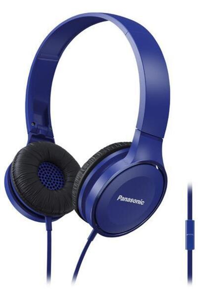 PANASONIC Casti Stereo RP-HF100ME-A, Microfon (Albastru)