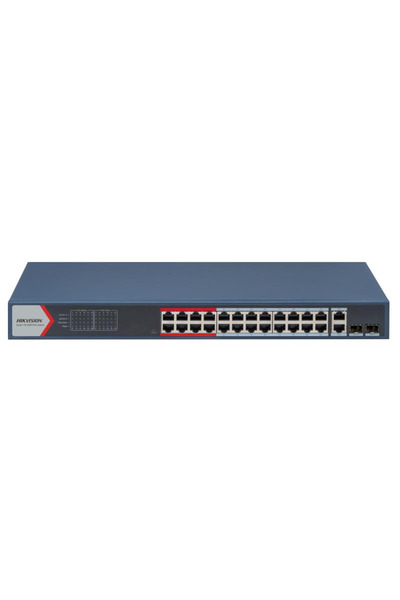 Hikvision Switch DS-3E1326P-EI(B), 24 porturi, PoE