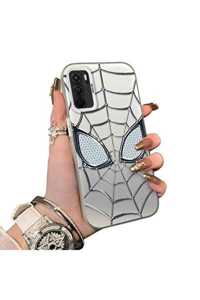 ucuc Oppo A16/A16S Uyumlu Sert Akrilik Arka Silikon Kenar Lens Koruma Kılıf S...