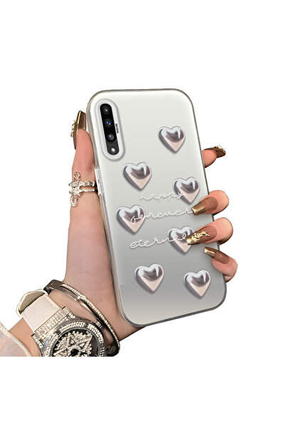 ucuc Samsung Galaxy A50/A50S/A30S Uyumlu Sert Akrilik Arka Silikon Kenar Lens...