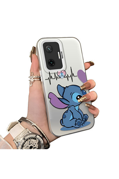 ucuc حافظة حماية للعدسات من السيليكون الصلب أكريليك متوافقة مع Poco F7 منقوش