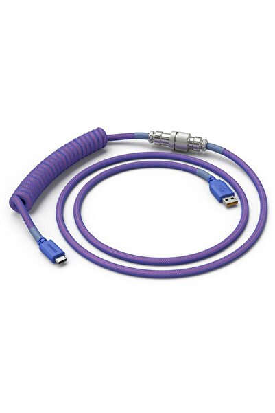 Glorious Coiled Nebula keyboard cable, USB-C - USB-A, 1.37m, Purple