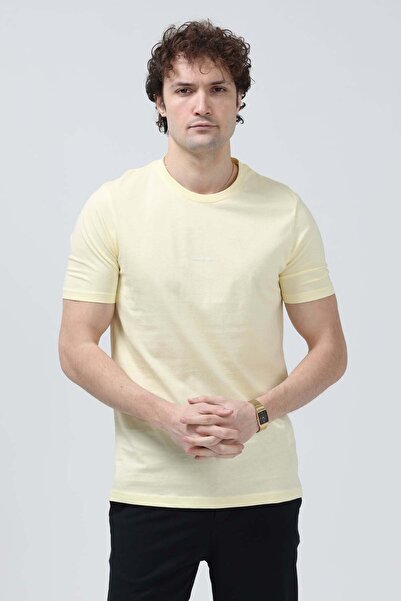 JB John Borners تي شيرت رجالي برقبة دائرية من جون بورنرز مطبوع 100% قطن لون أ...