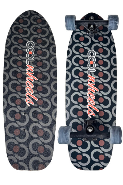 Sportaj Surf Kaykay LED Işıklı Silikon Teker Dengeli Sürüş Dayanıklı Gövde Ço...