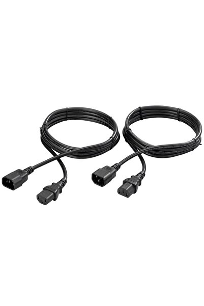 Eaton Καλώδια τροφοδοσίας CBLOUT10X2, C13 - C14, 10A, 1,8 m (Μαύρο)