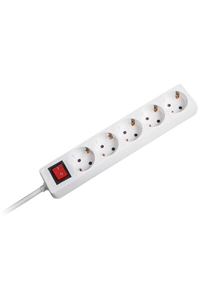 Omega Extension cord OL5G3W, 5 sockets, 3 m (White)