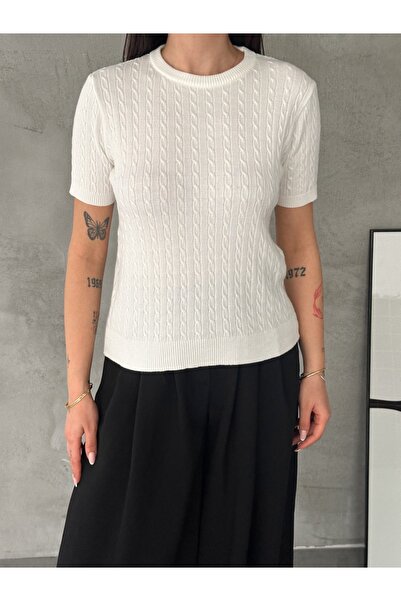 Noi Belis Soft-Textured Hair Knitted Detail Ss26Bz0045