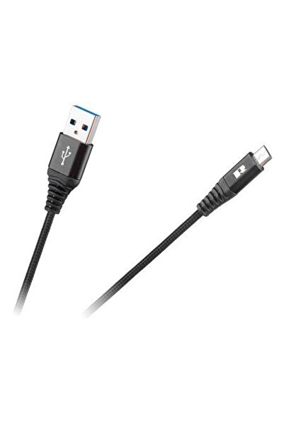Rebel Cablu RB-6000-100-B, USB - MICRO USB, 1 m (Negru)