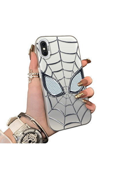 ucuc iPhone XS Max Uyumlu Sert Akrilik Arka Silikon Kenar Lens Koruma Kılıf S...