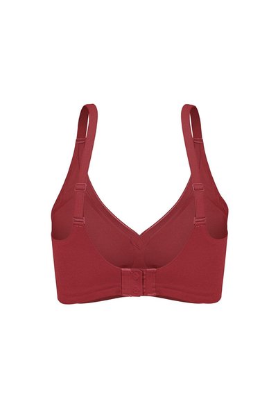 Generic Brand Ghost Laser Cut Seamless Bra Without Underwire - Non-Support - 2810 - Red
