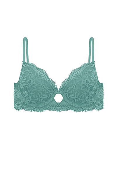 Weweus Čipka paketa niskog grudnjaka - bez podstave - 2451 - petrolovo zeleno