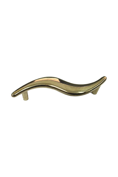 flores Furniture handle, metal, K295, length 125 mm, hole distance 96 mm, gold