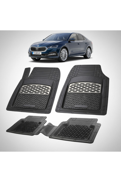 TEAMCAR Πατάκια δαπέδου συμβατά με Skoda Octavia IV Liftback Pre-facelift 202...