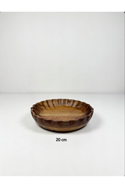 BALSA Akasya Kase Kenar Detaylı Sunum Tabağı 20 cm