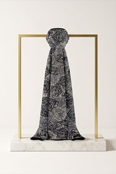 Çağrı İpek Demor Crepe Silk Shawl Dg13989-6