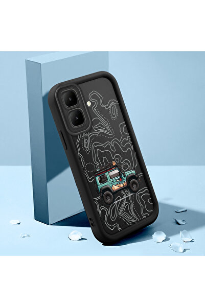 Hontinga حافظة هاتف إنفينيكس سمارت 10 متوافقة مع نمط السيارة، مصنوعة من السيل...