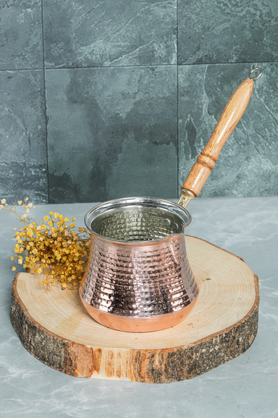 Cooker إبريق قهوة نحاسي مصنوع يدويًا سعة 400 مل BK015