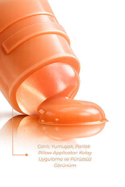 WIWIFY Lip Glowy Balm Peach Glaze Renkli Dudak Bakım, Parlatıcı, Nemlendirici, Dolgun Görünüm 13 ML