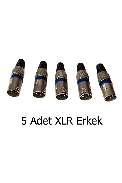 chester Profesyonel XLR Erkek Jak - Mikrofon ve Ses Sistemleri İçin 3 Pinli K...