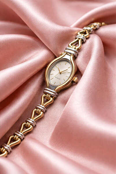 İnogge Women's Steel Watch Dual Color Premium Stylish Elegant Vintage Wristwatch