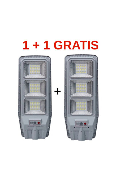 unbranded 1 + 1 FREE Gray 800W Solar Street Light with Remote Control