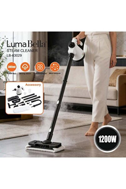 Luma Bella منظف بالبخار، ممسحة متعددة الاستخدامات، تنظيف خالٍ من المواد الكيم...