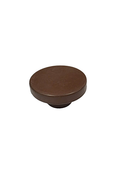 flores Furniture handle, plastic, R-3029, diameter 50 mm, Brown