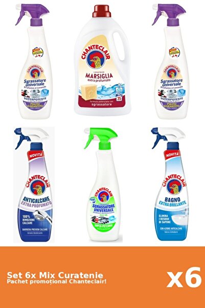 Chanteclair Set 6 Mix Curatenie Chanteclair: Lamaie, Clasic, Parfumat, Mosc A...