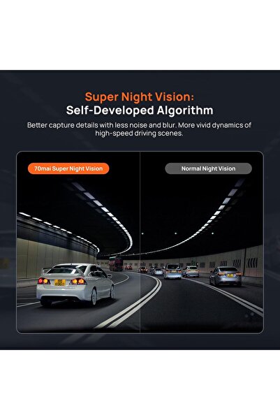 70MAİ 4K Dash Cam Front and Rear, Car Camera with HDR Night Vision, Built in WiFi6, GPS & ADAS, 24H
