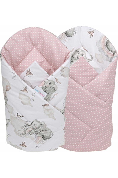 Babymam Paturica de infasat multifunctionala pentru nou-nascuti Pink Elephant...
