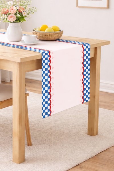 RİTMOHOME Dopamin, Srce, More, Prugasto, Sa deznom, Karirani, Šareno, 40x140 ...