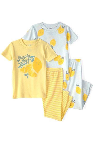 Carter's Σετ Πιτζάμες 4 τεμαχίων για κορίτσια Κίτρινο 2U595910