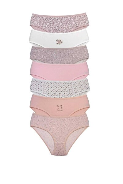 MARİA CALZE Clear Color Mixed Pattern 7-Piece Panties 95% Cotton Cotton