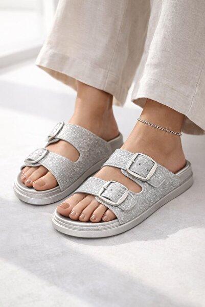 ALTUNTAŞ Žene - Udoban đon Poliuretan Sa šljokicama Papuče Kućne Papuče Vanjs...