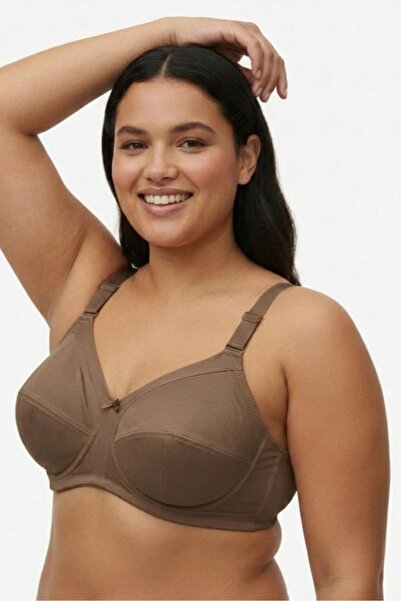 Brashop Καφέ Σουτιέν μεγάλου μεγέθους με σχέδια για σύσφιξη και ελαχιστοποίησ...