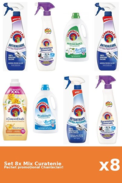Chanteclair Set 8 Mix Curatenie Chanteclair: Bicarbonat, Portocale, Puternic,...