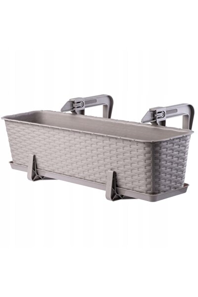 KADAX Balcony Box Flowerpot Flowerpot with Stand for Flowers Balustrade 60 cm...