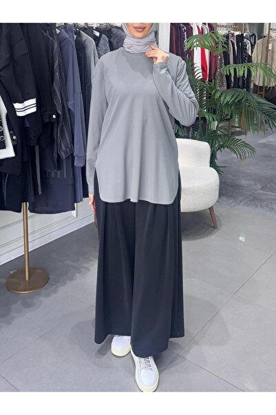 Cloche TİRİL UZUN KOLLU TİŞÖRT